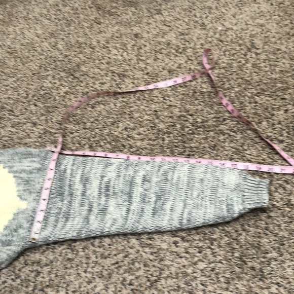 Vintage Tomboy Sweater Size Medium Gray Pastel Diamond Mock Neck Pullover - Picture 8 of 8